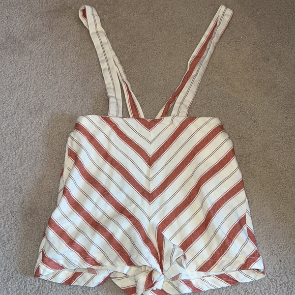 Urban Outfitters Maisy striped overall Shortalls - Picture 2 of 9